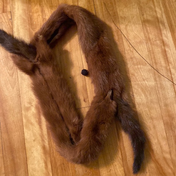 Mink fur stole scarf collar - Picture 9 of 14